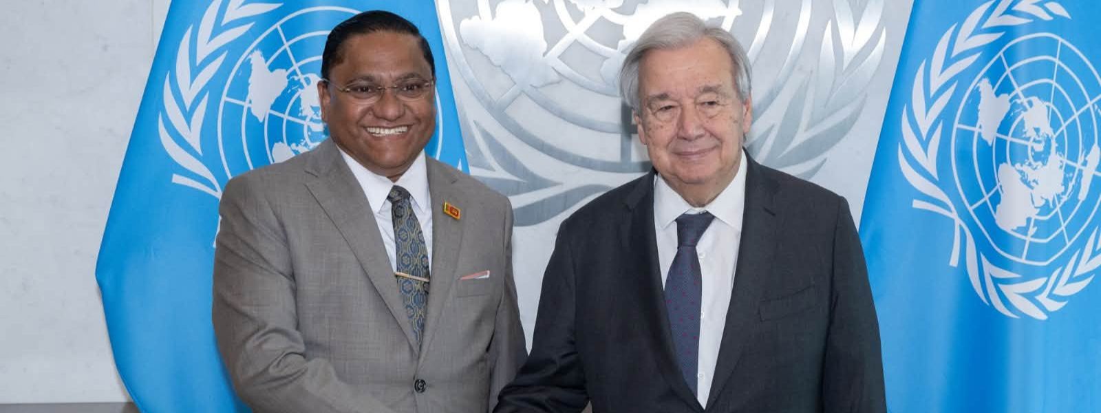 Vijitha Herath Meets UN Chief Guterres